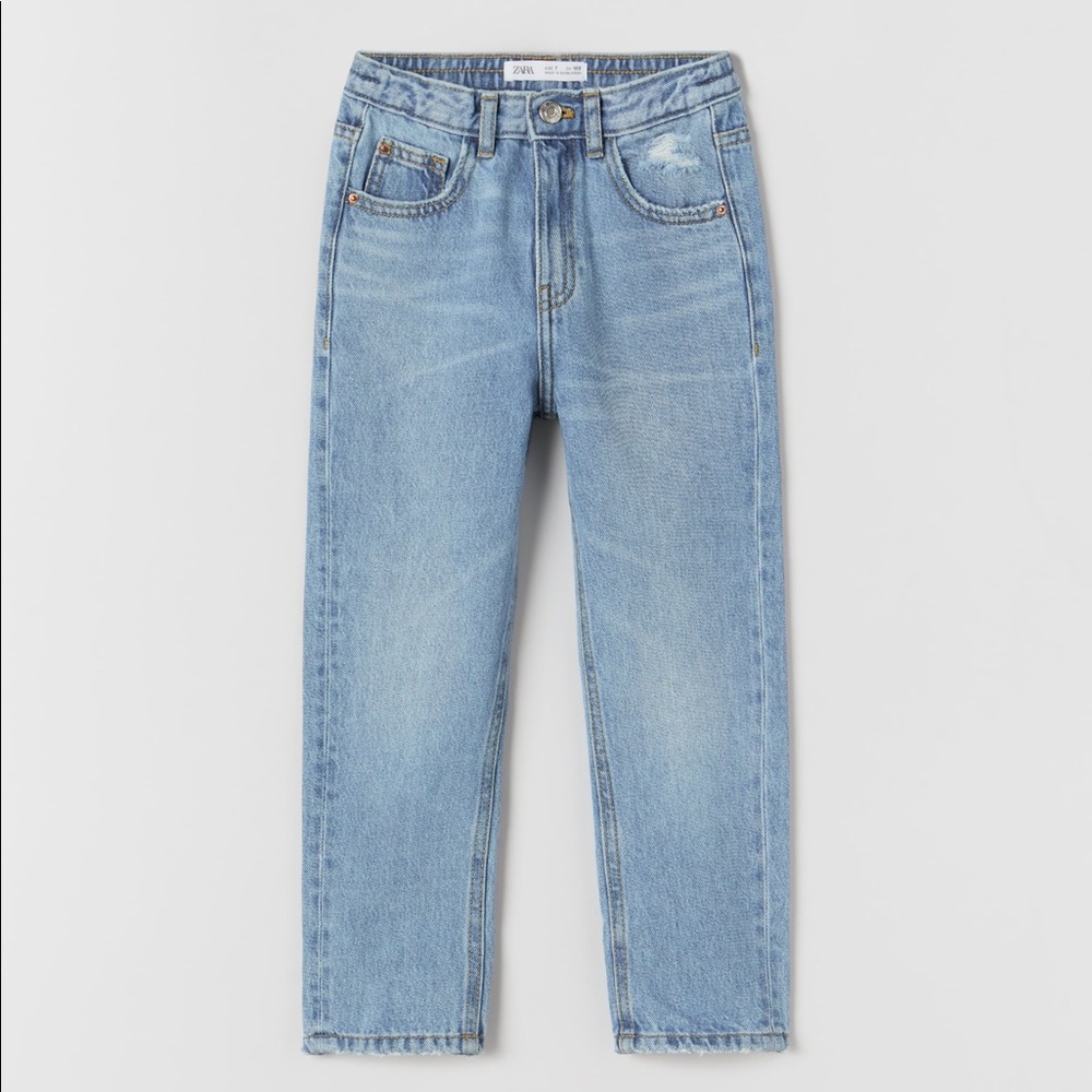 Size 6 Zara girls mom fit jeans
